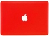 غطاء حماية واقٍ لأجهزة أبل ماك بوك إير، قياس 11.6 بوصة أحمر