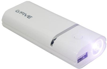 G`Five Power Bank Battery Pack 5200mAh With LED Torch For iPhone, iPad, and Other Portable Devices (GFA-PD004)
