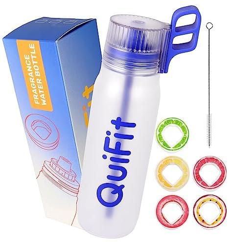 BuildLife Air Water Bottle, 650ml Air Bottle with 5 Flavours Pods, Air Water Bottle Starter Set, Drinking Bottle with Fruit Taste Pods, BPA-Free Gym Bottles for Fitness, 0 Sugar 0 Calorie(Blue)