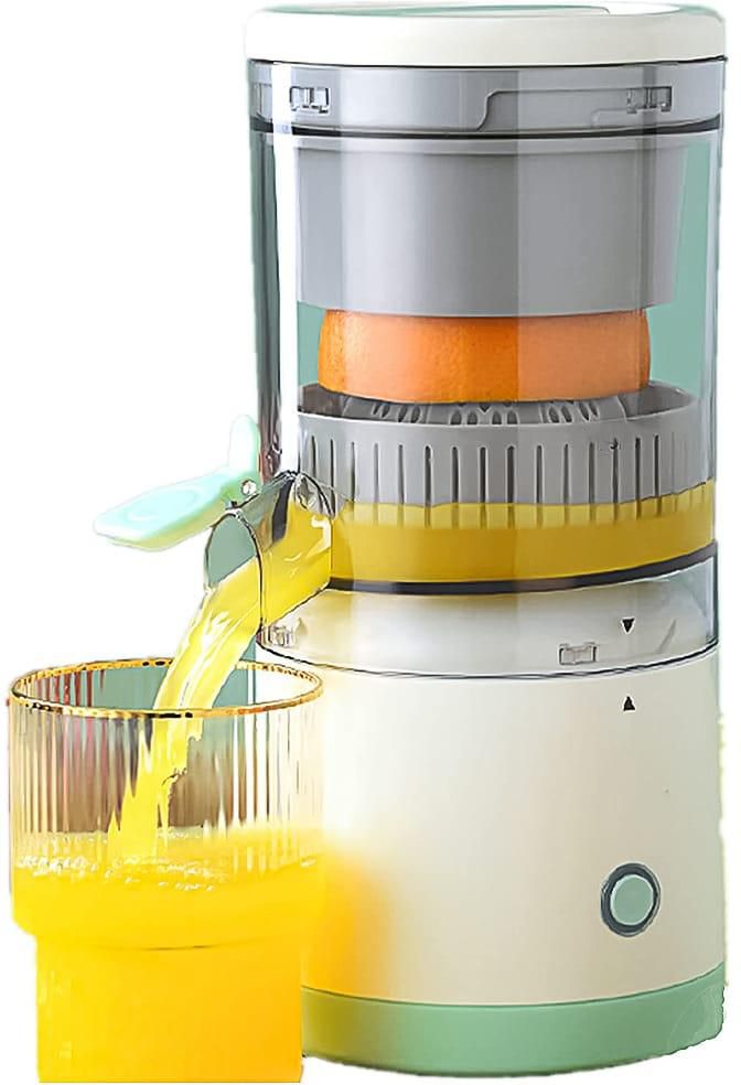 Electric Citrus Juicer, Hands-Free Portable USB Charging Powerful Electric Juicer Cordless Fruit Juicer, Multifunctional 1-Button Easy Press