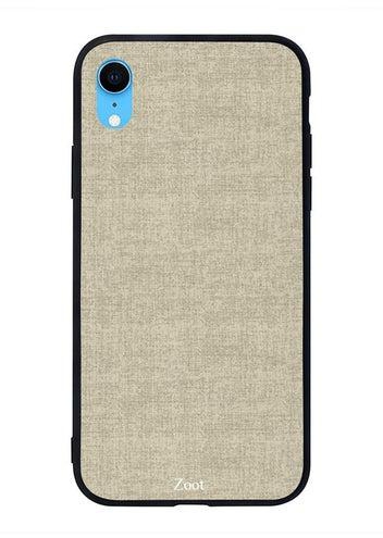 Skin Case Cover -for Apple iPhone XR Off White Brown Pattern Off White Brown Pattern