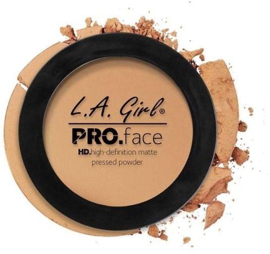 L.A Girl HD Pro Face Matte Pressed Powder - Medium Beige, 0.25 Oz