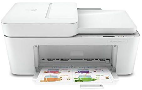 HP طابعة ديسك جيت بلس 4120 الكل في واحد، لاسلكية للطباعة والنسخ والمسح الضوئي وارسال فاكس الجوال - ابيض - 3Xv14B