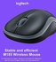 Logitech M185 Wireless Wifi Mouse Ergonomic Silent Mobile Computer Mouse with 2.4G Receiver Grey