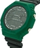 Polit Digital Sports Watch with Rubber Strap, P029, Green & Black