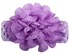 Chiffon Bow Elastic Headband Purple