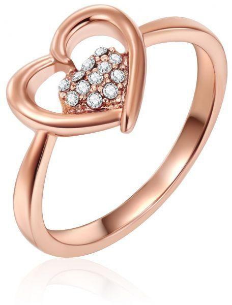 Mestige Women's Rose Gold Plated Love Within Band Ring, Size US 7 - RMS674