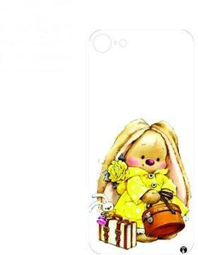Printed Back Phone Sticker For Iphone 6S Plus A Teddy Bear Wearing A Yellow Dress And Carrying Bags