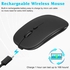 2.4GHz & Bluetooth Mouse, Rechargeable Wireless Mouse for Samsung Galaxy Tab S8+ S8 S7+ S7 FE S6 S5e Bluetooth Wireless Mouse for Laptop / PC / Mac / iPad pro / Computer / Tablet / Android Onyx Black