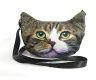 Cat Face Hobo Bag on Nylon