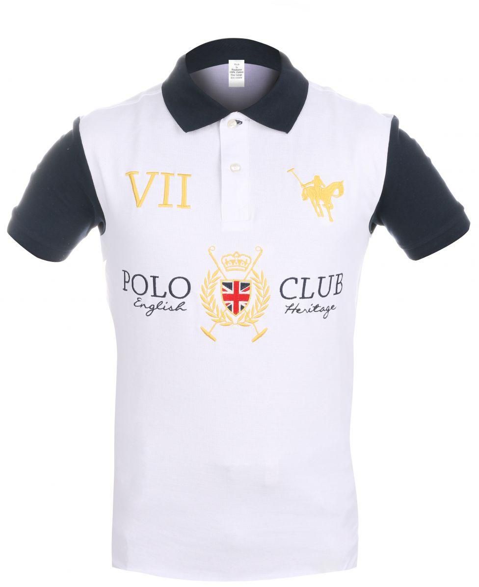 Vinson Polo Club Polo T-Shirt For Men , Size  XL , White