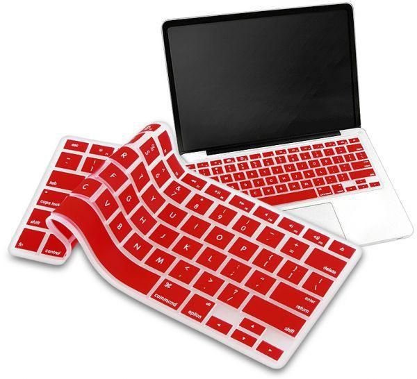 Unibody Apple MacBook Air 11inch Silicone Keyboard Skin Cover - Red (US Layout)
