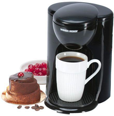 Black & Decker -DCM25- 1 Cup Coffee Maker 330 Watts, Black