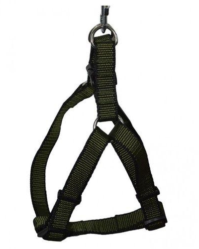 ZooGo 2-1417 Polyester Dog Harness With Leash - Olive