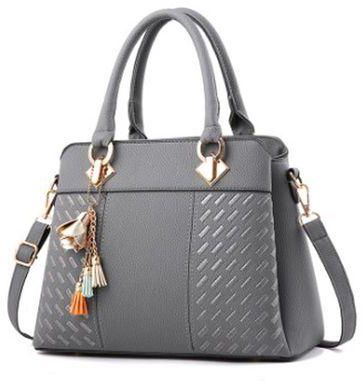 Fashion Single Handbag - Grey