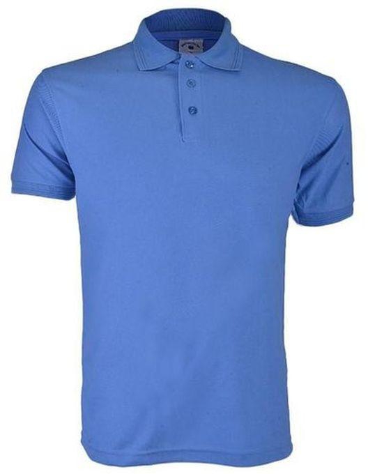 Short Sleeve Plain T-shirt Polo - Blue