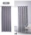 Hollowed Out Stars Shading Window Curtains Set Grey