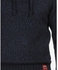Activ Hooded Knitted Pullover - Navy Blue