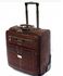Swiss Polo Cabin Leather Trolley Luggage