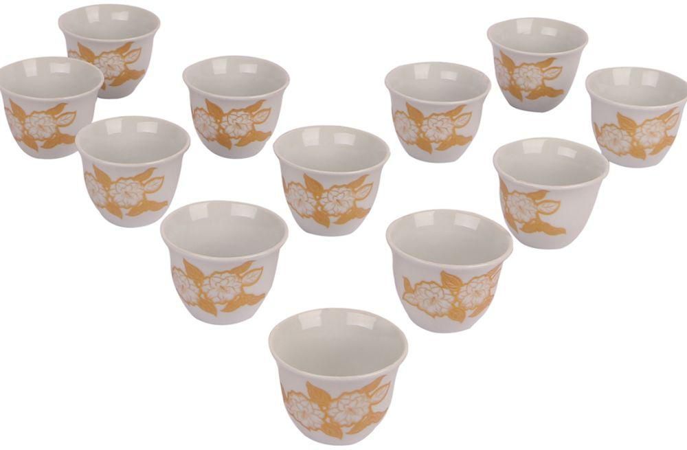 Set Of Coffee Cups, porcelain, 12 pieces