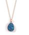 Generic Blue Chain Stone Necklace Water Drop Pendants For Women Crystal Bud Necklace Jewelry Friends Gifts naszyjnik bijoux femme