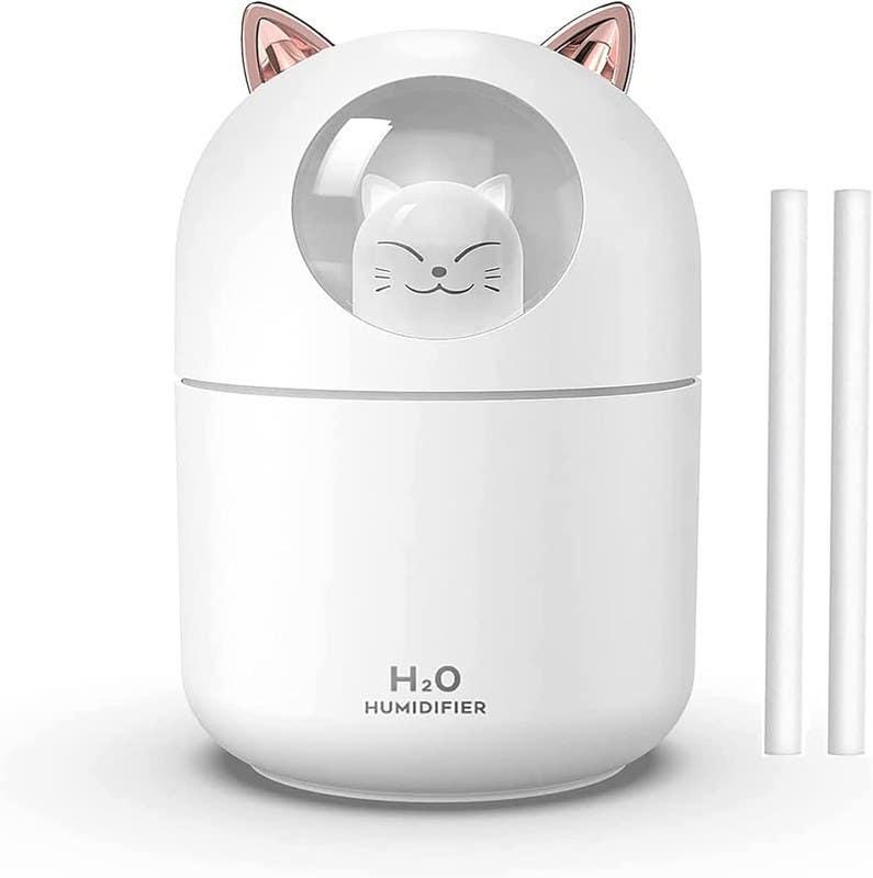 Get Mini Air Humidifier, 300 Ml - White with best offers | Raneen.com