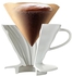 فلاتر قهوة ورقية V60 مبوبة من هاريو، مقاس 02، ابيض، الورق، عدد القطع: 1