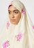 ثوب صلاة مزود بحجاب ومزين بنقشة زهور