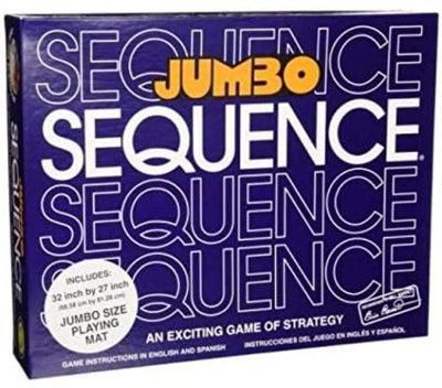 Jumbo Sequence Board and Card Games Box Edition with Party Funny Toy - Family Game