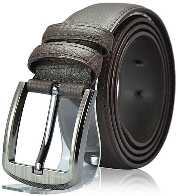 Generic Fashion Genuine Cow Leather Belts Men Classice Strap Male Belts Pin Buckle Waistband (Brown)