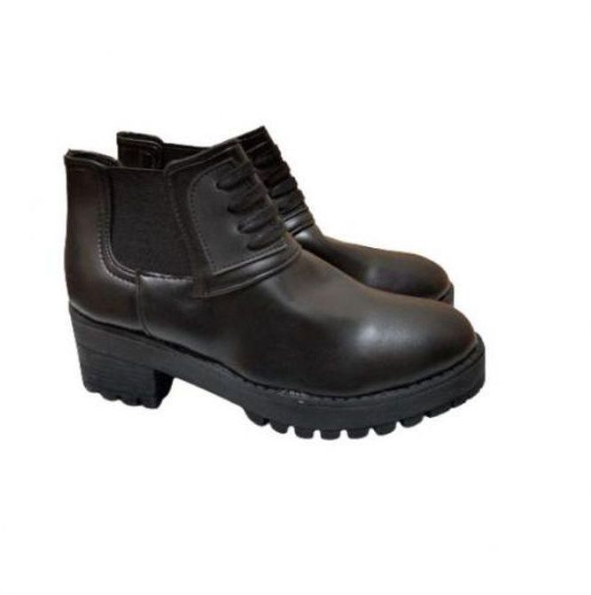 General Leather Ankle Boot - Black