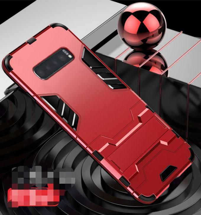 Generic Phone Case Full Cover Shockproof Snowproof For Samsung Galaxy S10 Plus -red