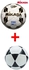 Mikasa Size 5 Soccer Ball Black,Gold & White+ Free Black And White