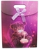 Generic Grappe Purple Bow Luxury Paper Board Carrier /Gift Bag