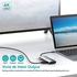 موزع USB C، موزع USB إلى HDMI متعدد المنافذ AorZ USB C Dongle محول 7 في 1 مع مخرج 4K HDMI ، 3 منافذ USB 3.0 ، قارئ بطاقة SD/Micro SD ، 100 واط PD، متوافق مع MacBook Pro Air HP XPS والمزيد من نوع C