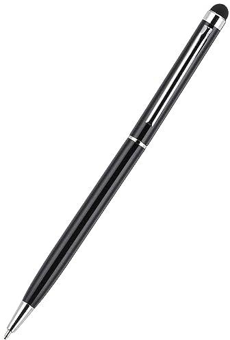 قلم ستايلس Z1002 بشاشة لمس 2 في 1 من زونيك (قلم ستايلس+ قلم حبر جاف + كتابة) للموبايلات السمارت + التابلت اسود، (هاتف ذكي، أقراص كرة اليد)