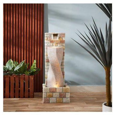 Large Outdoor Garden LED Water Fountain 86 x 33 x 33cm