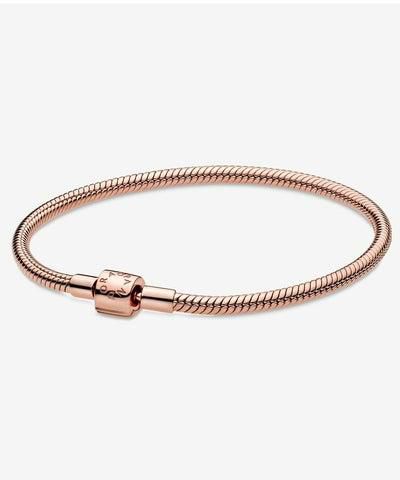 Pandora Moments Snake Chain 14k Rose Gold-plated Bracelet for Women 588781C00