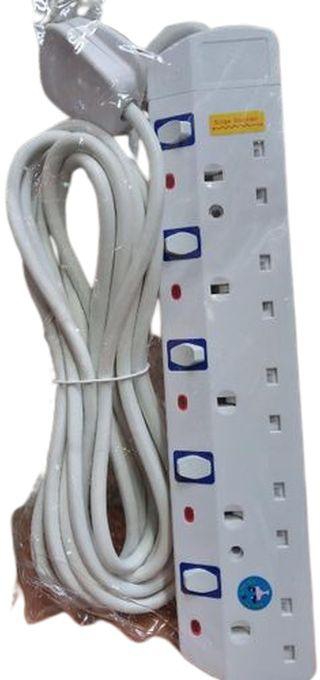 Jsb New 5-Way Surge Protector Power Extension With 10M Long Cable
