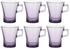باساباهس طقم اكواب شاي كوفارس - 6 اكواب - 250 مل - لون ارجواني - منشأ تركي، زجاج، 250.0 ml