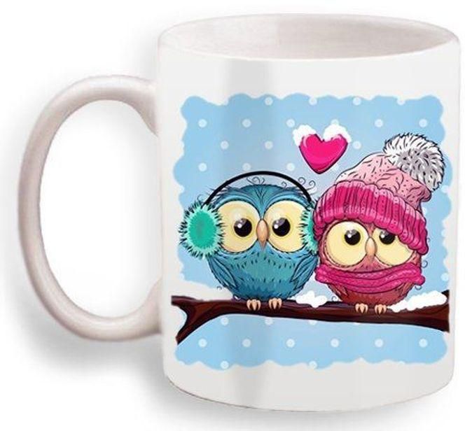 Owl Design Mug - Multi-color
