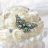 Generic Butterfly Rhinestone Bridal Bouquet Satin Brooch Bouquet Rose Wedding Flowers