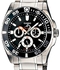Casio Men's Black Dial Stainless Steel Band Watch - MDV-302D-1A