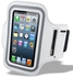 Sports Gym Running Jogging Armband Mobile Phone Holder For Apple iPhone 5 5S 5C - White