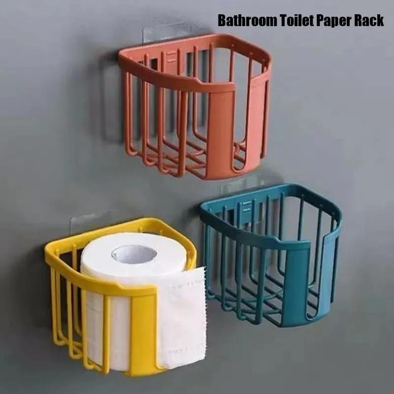 Generic Wall Mount Toilet Paper Holder Punch-Free Tissue Storage Box