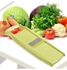 Vegetable Slicer With Stainless Steel Blades Green 34x13x3centimeter