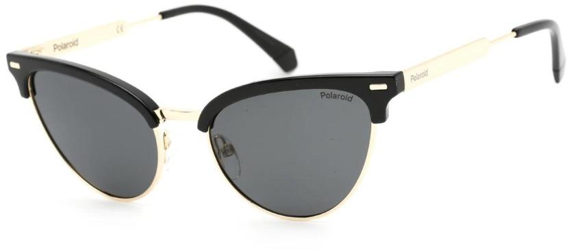 Polaroid Core PLD-4122/S-02M2-M9 Women’s Black Gold Frame Gray Pz Lens Sunglasses
