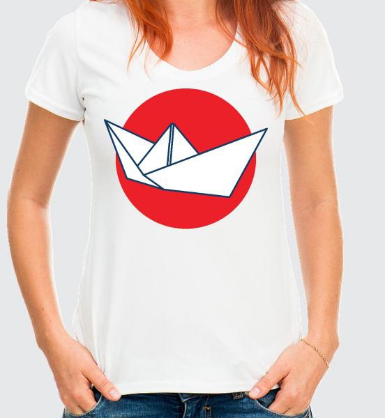 Origami boat Women's t-shirt