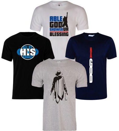 Mvc Guys Mix A Flock Design T-Shirts 4 In 1 Bundle-Multi Colour ...