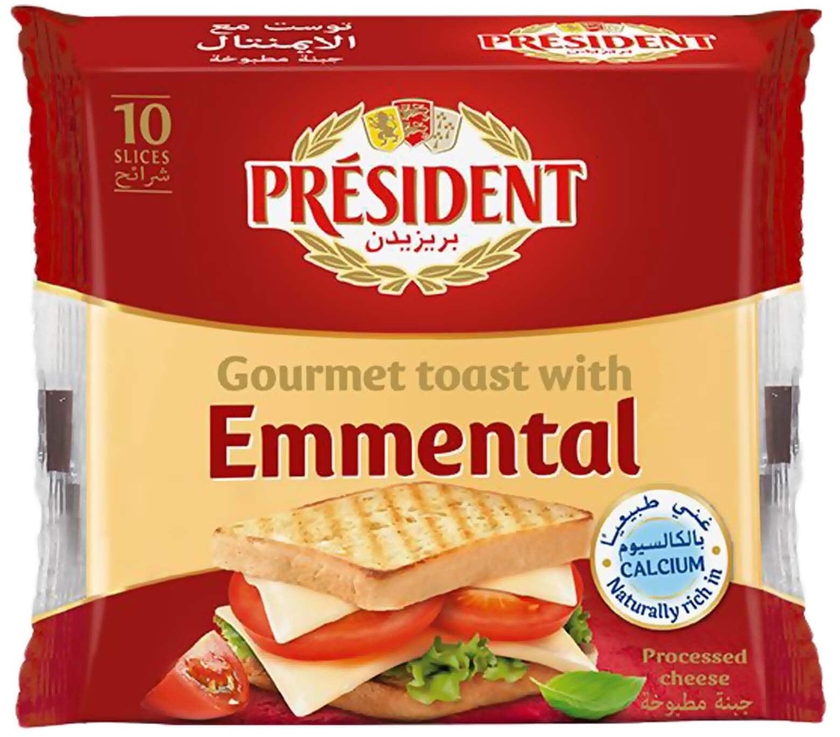President Gourmet Toast With Emmental Cheese 200g